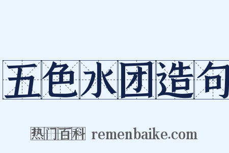 五色水团造句是什么意思的图片